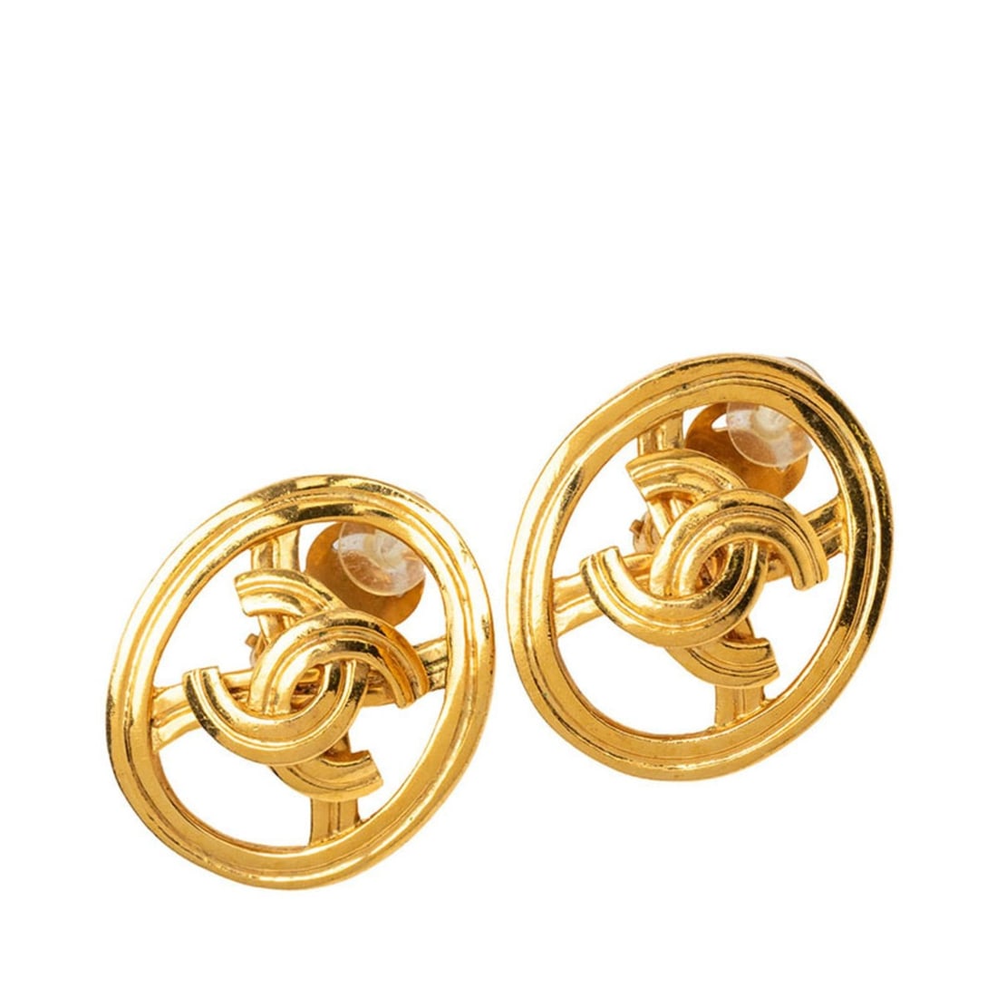 Chanel Vintage Coco Mark Earrings 96P Gold Plated Women's CHANEL: --- Catalog ---Category: SizeSize (HxWxD): 34.70mm x 29.60mm / 1.37'' x 1.17''Category: DesignType: Clip earringsColor: GoldGender: WomenCategory: GeneralBrand: Chanel--- Item List ---Section: