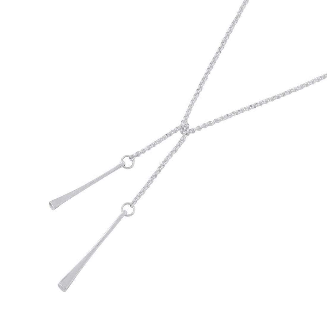Hermes necklace, Clou de Forge lariat, SV925 silver, HERMES long: --- Catalog ---Category: SizeNeck Circumference: 80 cm / 31.49''Category: DesignGender: WomenMaterial: Silver 925Necklace Type: NecklaceCategory: GeneralMPN: H122202B 00Brand: HermesCountry of Origin: