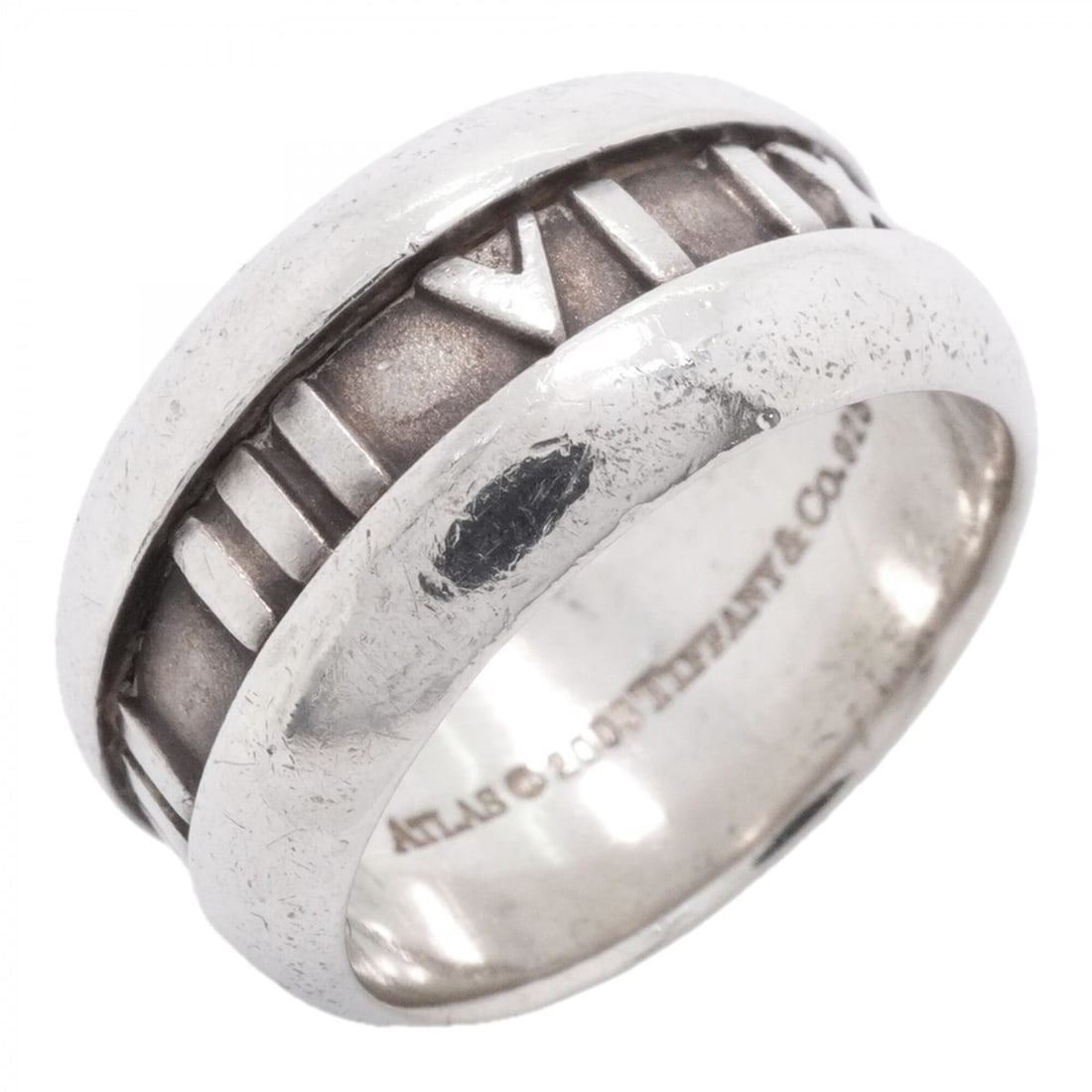 Tiffany & Co. Atlas Ring, Sterling Silver 925, Size 10.5, Women's: --- Catalog ---Category: SizeJP Size: 10.5US Size: 5.5Category: DesignType: Band ringGender: WomenMaterial: Silver 925Category: GeneralBrand: Tiffany--- Item List ---Section: ConditionRanking: Rank AB