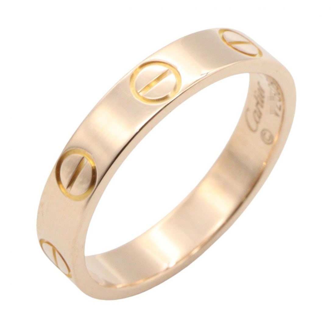Cartier Mini Love Ring, 18K Pink Gold (PG), Women's, Tone, B4085249: --- Catalog ---Category: SizeJP Size: 8US Size: 4.5Category: DesignType: Band ringColor: GoldGender: WomenMaterial: Pink gold (18K)Category: GeneralMPN: B4085249Brand: Cartier--- Item List ---Section: