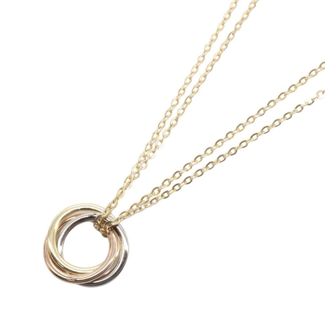 Cartier Trinity Necklace SM - Jewelry 18K (Yellow Gold), 18KWG (White 18KPG (Pink Gold) Women's: --- Catalog ---Category: SizePendant Size: 10mm x 10mm / 0.39'' x 0.39''Neck Circumference: 44 cm - 47.5 cm / 17.32'' - 18.7''Category: DesignColor: Gold, SilverGender: WomenMaterial: Pink gold (18K),