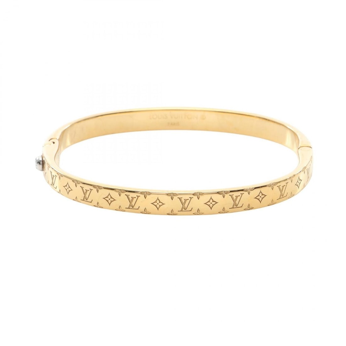 Louis Vuitton Nanogram Bracelet, Gold Plated (GP), Women's, Tone (1 of 9)