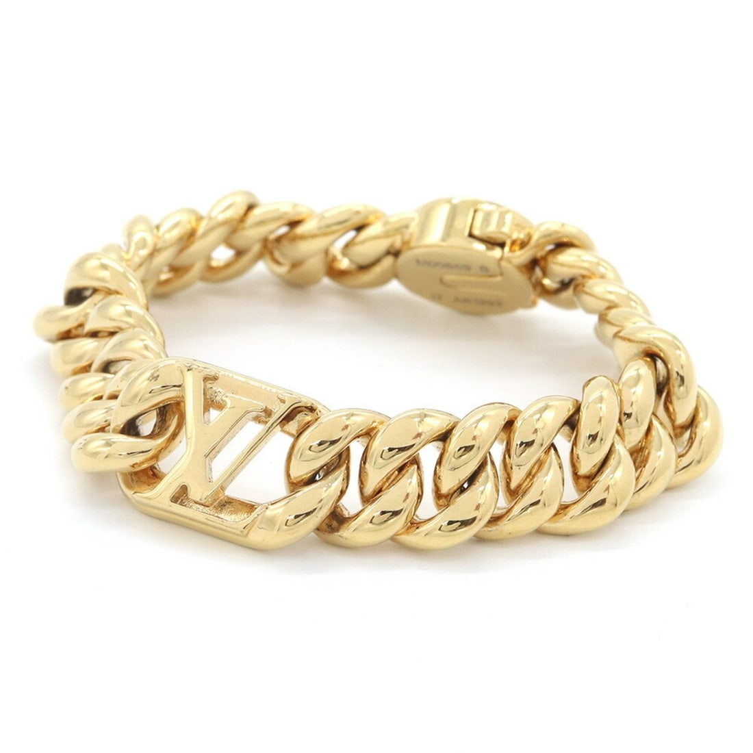 Louis Vuitton Bracelet, LV Get Dressed, M00659, Gold Metal, Size S, Chain LV, Women's, LOUIS VUITTON (1 of 5)