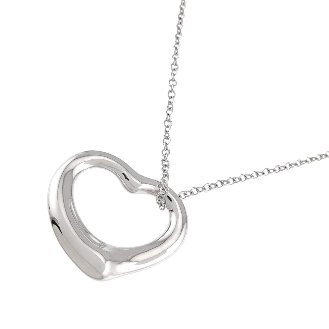 Tiffany & Co. Heart Necklace, 22mm wide, 42cm long, Sterling Silver (SV 925) Necklace (1 of 8)