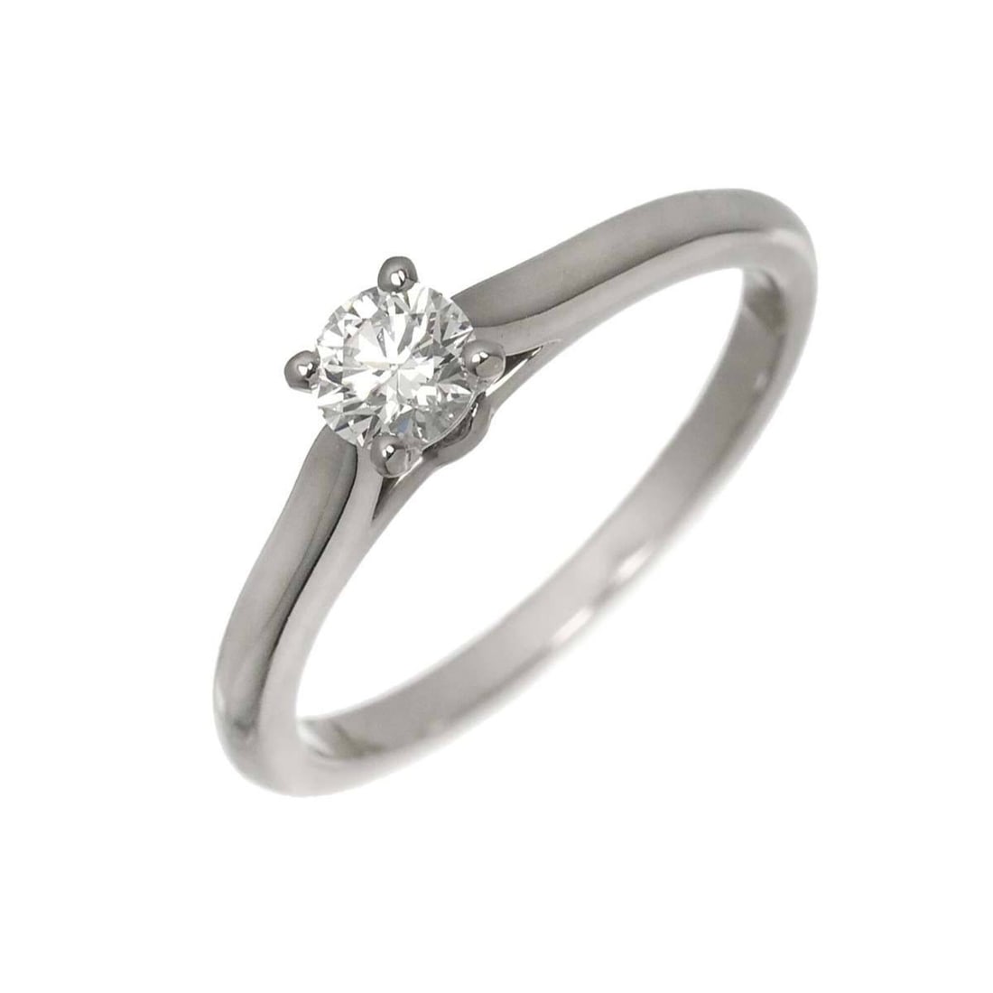 Cartier Solitaire Diamond Ring, 0.24ct, E VS2, EX, Size 49, Platinum.: --- Catalog ---Category: SizeUS Size: 5Brand Size: 49Category: DesignType: Band ringGender: WomenMaterial: Platinum 950Category: GeneralBrand: Cartier--- Item List ---Section: ConditionRanking: Rank S