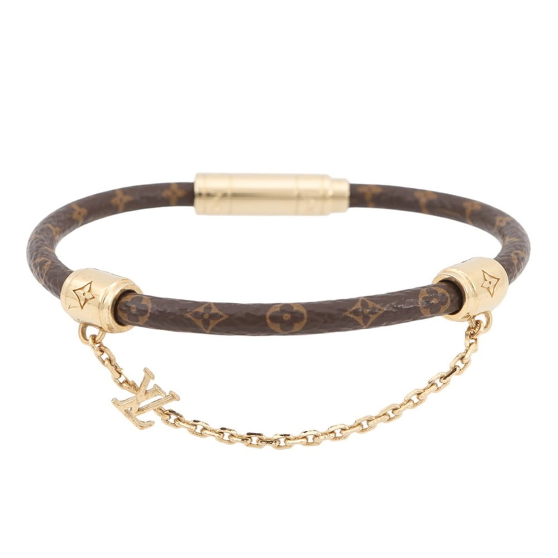 Louis Vuitton Monogram Chain It Bracelet M8578E LOUIS VUITTON BRACELET: --- Catalog ---Category: SizeLength: 19.5cm / 7.67''Category: DesignType: Charm braceletColor: BrownGender: Women,MenMaterial: MonogramCategory: GeneralBrand: Louis VuittonCountry of Origin: Spain--- 