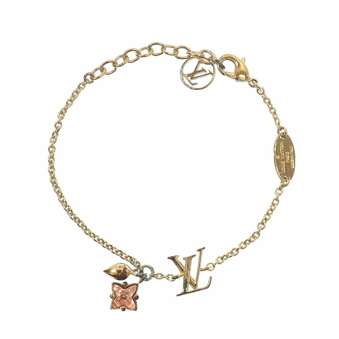 Louis Vuitton Lulugram Bracelet for Women, M00801, Gold Color (1 of 6)