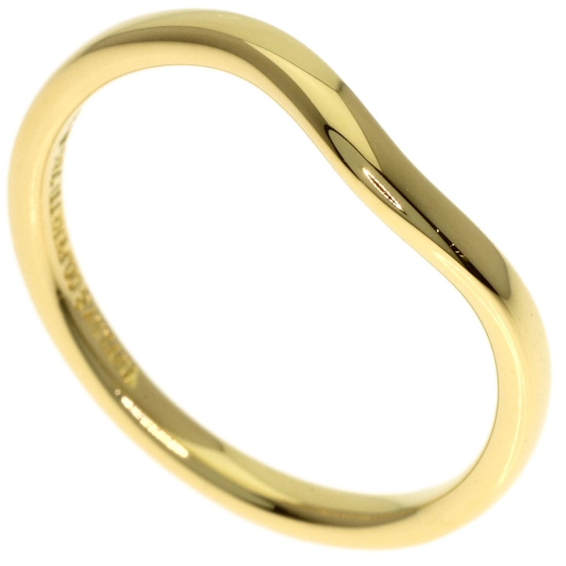 Tiffany & Co. Curved Band Ring, 18K Yellow Gold, Women's.: --- Catalog ---Category: SizeJP Size: 12US Size: 6.5Category: DesignType: Band ringGender: WomenMaterial: Yellow gold (18K)Category: GeneralBrand: Tiffany--- Item List ---Section: ConditionRanking: Ra