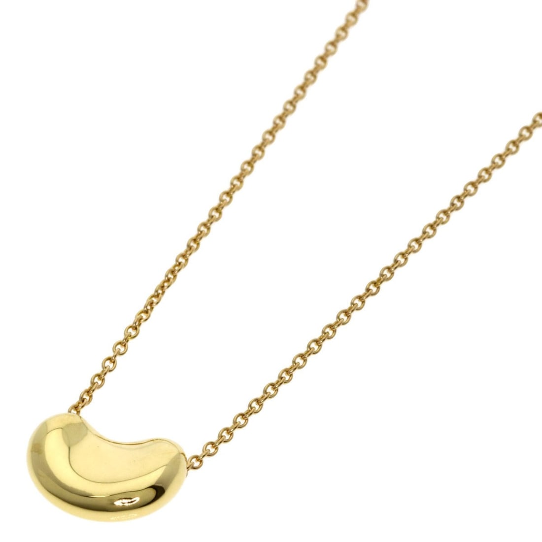 Tiffany Bean Necklace, 18K Yellow Gold, Women's, TIFFANY&Co.: --- Catalog ---Category: SizePendant Size: 7.5mm x 10.9mm / 0.29'' x 0.42''Neck Circumference: 42 cm / 16.53''Category: DesignGender: WomenMaterial: Yellow gold (18K)Necklace Type: NecklaceCategory: G