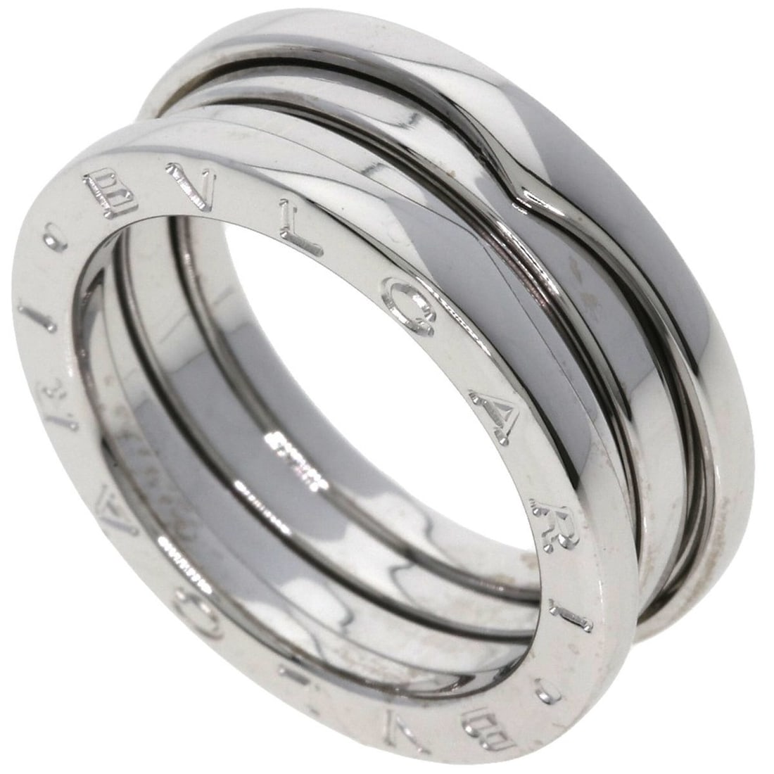 BVLGARI B-zero1 2-band ring #53, 18K white gold, women's.: --- Catalog ---Category: SizeJP Size: 13US Size: 6.5Category: DesignType: Band ringGender: WomenMaterial: White gold (18K)Category: GeneralBrand: Bvlgari--- Item List ---Section: ConditionRanking: Ran