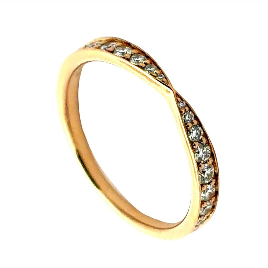Tiffany & Co. Harmony Half Circle Ring, Diamond Approx. 1.7g, 18K Pink Gold, Women's: --- Catalog ---Category: SizeJP Size: 7.5US Size: 4Category: DesignType: Band ringColor: Pink goldStone: DiamondGender: WomenMaterial: Pink gold (18K)Category: GeneralBrand: Tiffany--- Item List ---Se