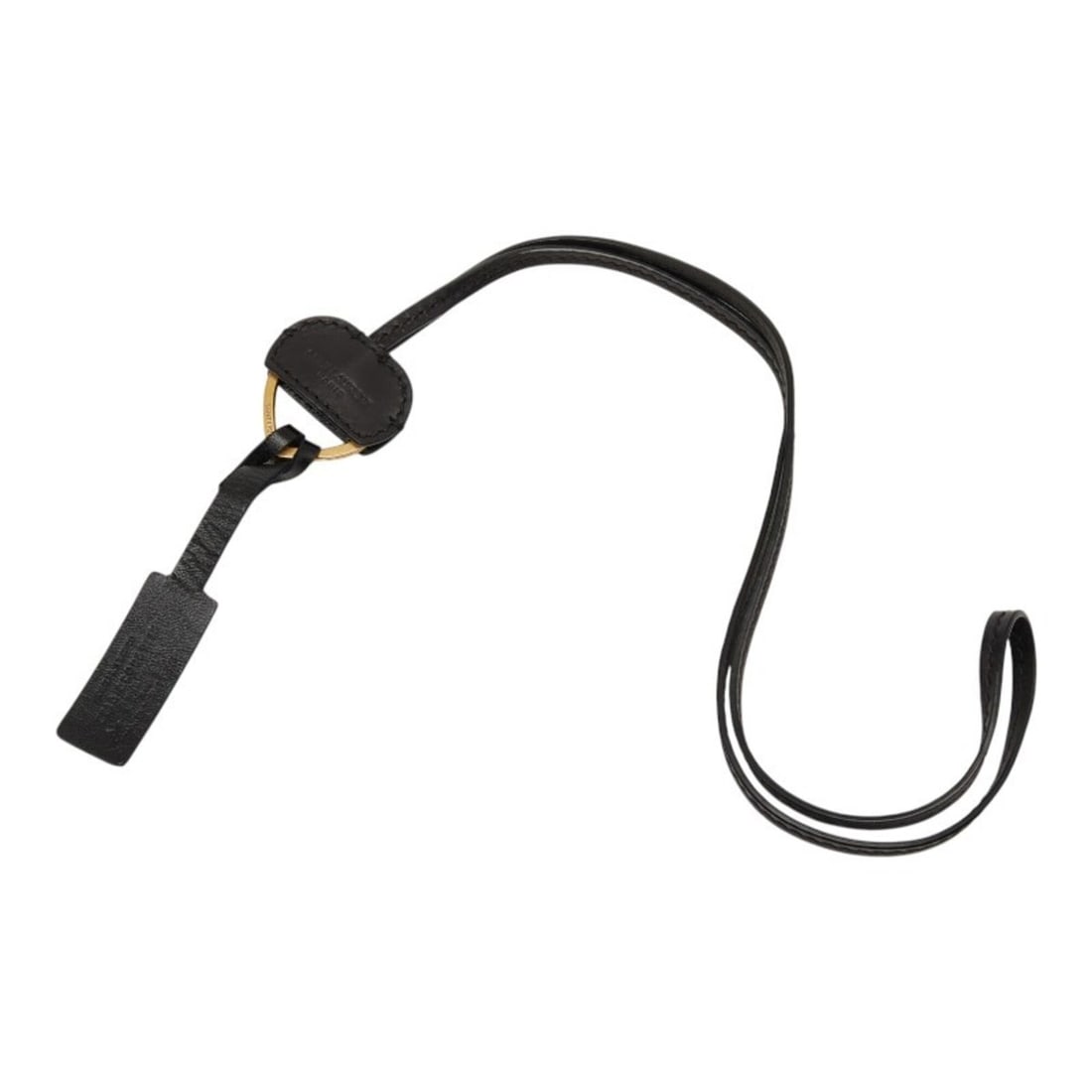 Yves Saint Laurent Saint Laurent Neck Strap Keyring Necklace 698650 Black Leather Women's SAINT: --- Catalog ---Category: SizePendant Size: 43.5mm x 46.5mm / 1.71'' x 1.83''Neck Circumference: 45 cm / 17.71''Category: DesignColor: BlackGender: WomenMaterial: LeatherNecklace Type: NecklaceCategory