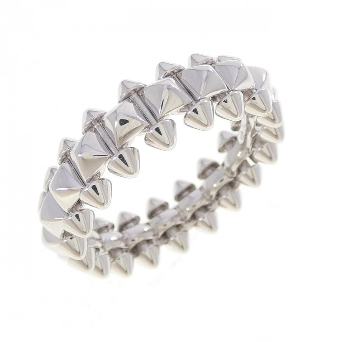 Cartier Clash Medium Ring: --- Catalog ---Category: SizeUS Size: 10Brand Size: 60Category: DesignType: Band ringGender: Men,WomenMaterial: White gold (18K)Category: GeneralMPN: B4233000Brand: Cartier--- Item List ---Section: