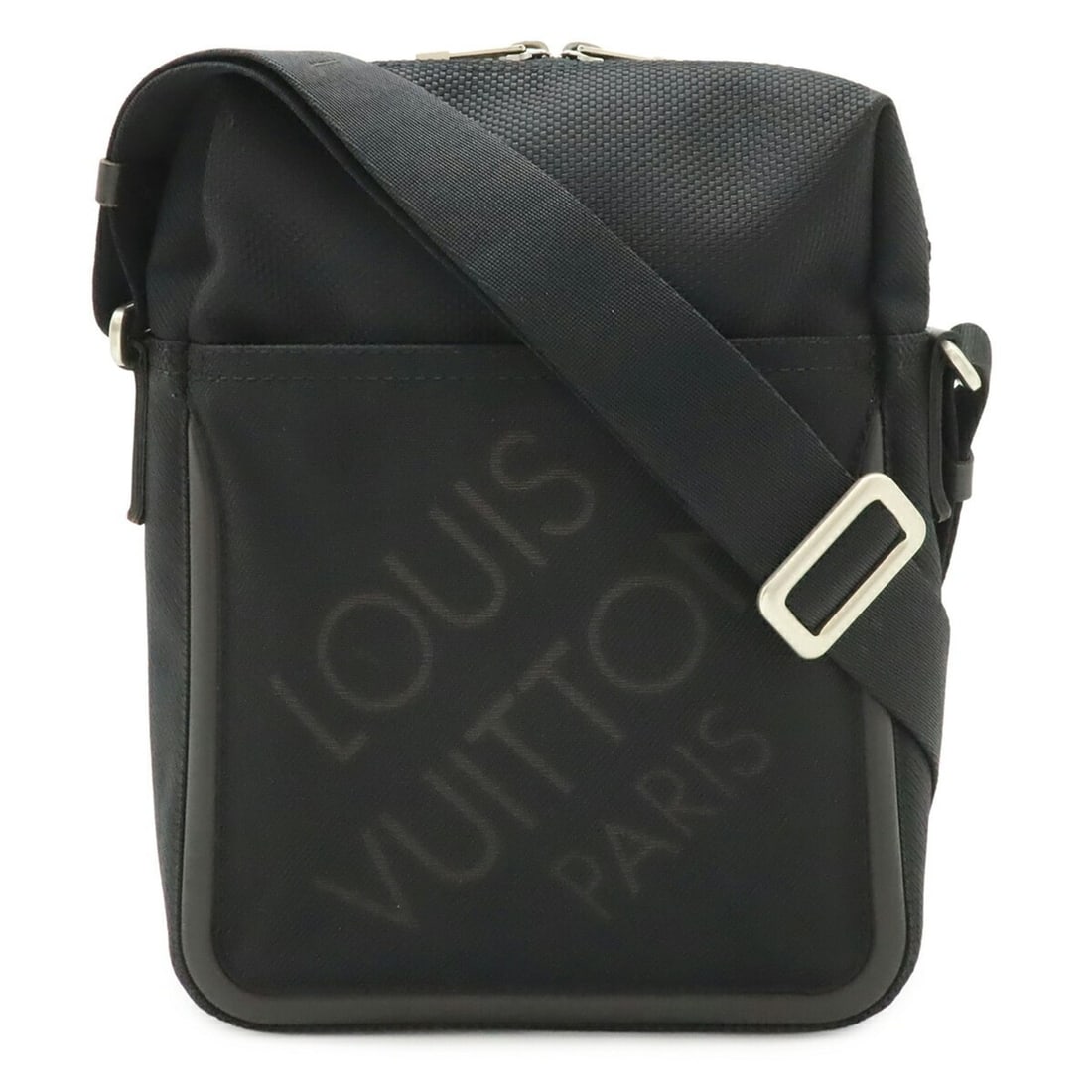 LOUIS VUITTON Damier Geant Citadin Shoulder Bag, Canvas, Noir Black, M93042: --- Catalog ---Category: SizeSize (HxWxD): 25.5cm x 20cm x 8cm / 10.03'' x 7.87'' x 3.14''Category: DesignType: Shoulder bagColor: NoirGender: Women,MenMaterial: Damier Geant , Damier Canvas ,
