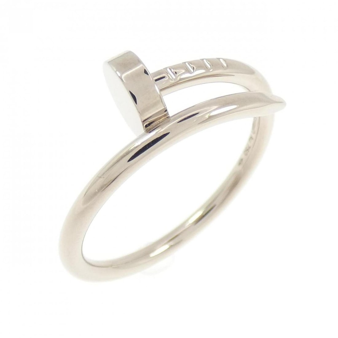 Cartier Juste un Clou Small Ring: --- Catalog ---Category: SizeUS Size: 6.5Brand Size: 52Category: DesignType: Band ringGender: WomenMaterial: White gold (18K)Category: GeneralMPN: B4226000Brand: Cartier--- Item List ---Section: