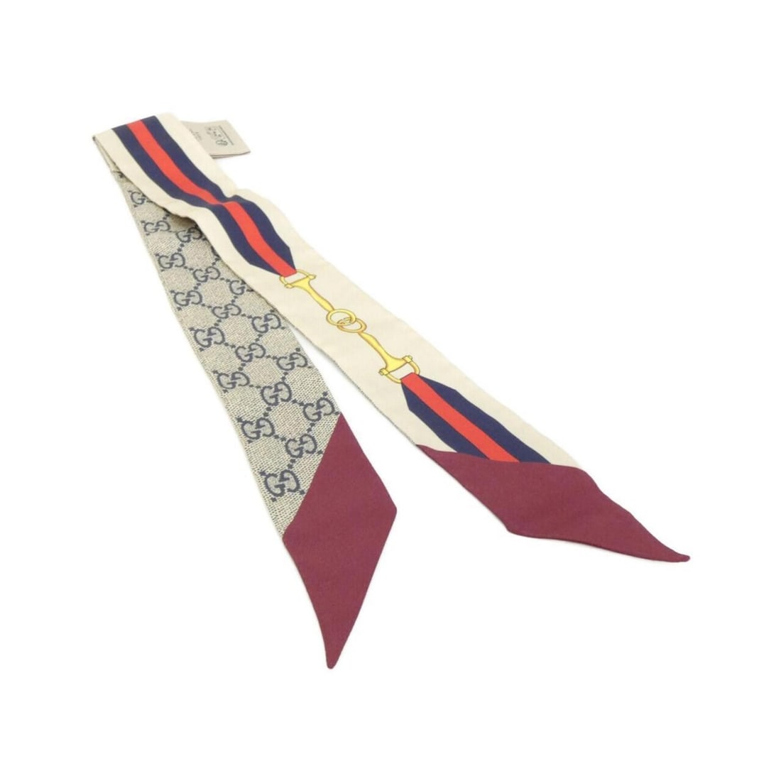 Gucci 756937 3G001 Scarf/Muffler: --- Catalog ---Category: SizeSize (LxW): 5cm x 84cm / 1.96'' x 33.07''Category: DesignType: ScarfColor: BlueGender: Men,WomenMaterial: Silk Category: GeneralBrand: Gucci--- Item List ---Section: