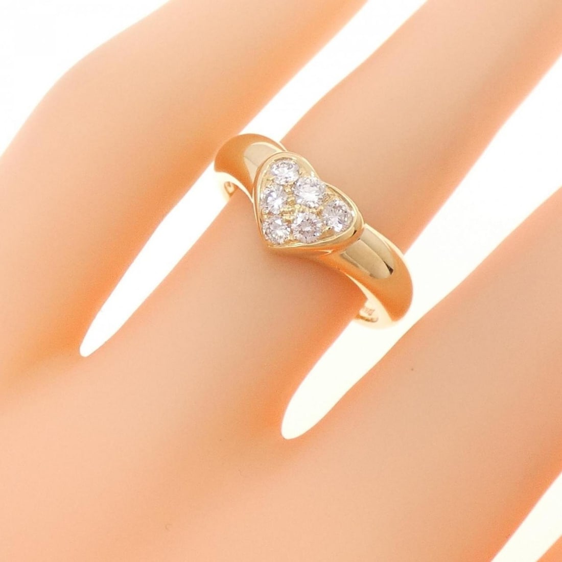 Tiffany Pave Heart Ring - 5