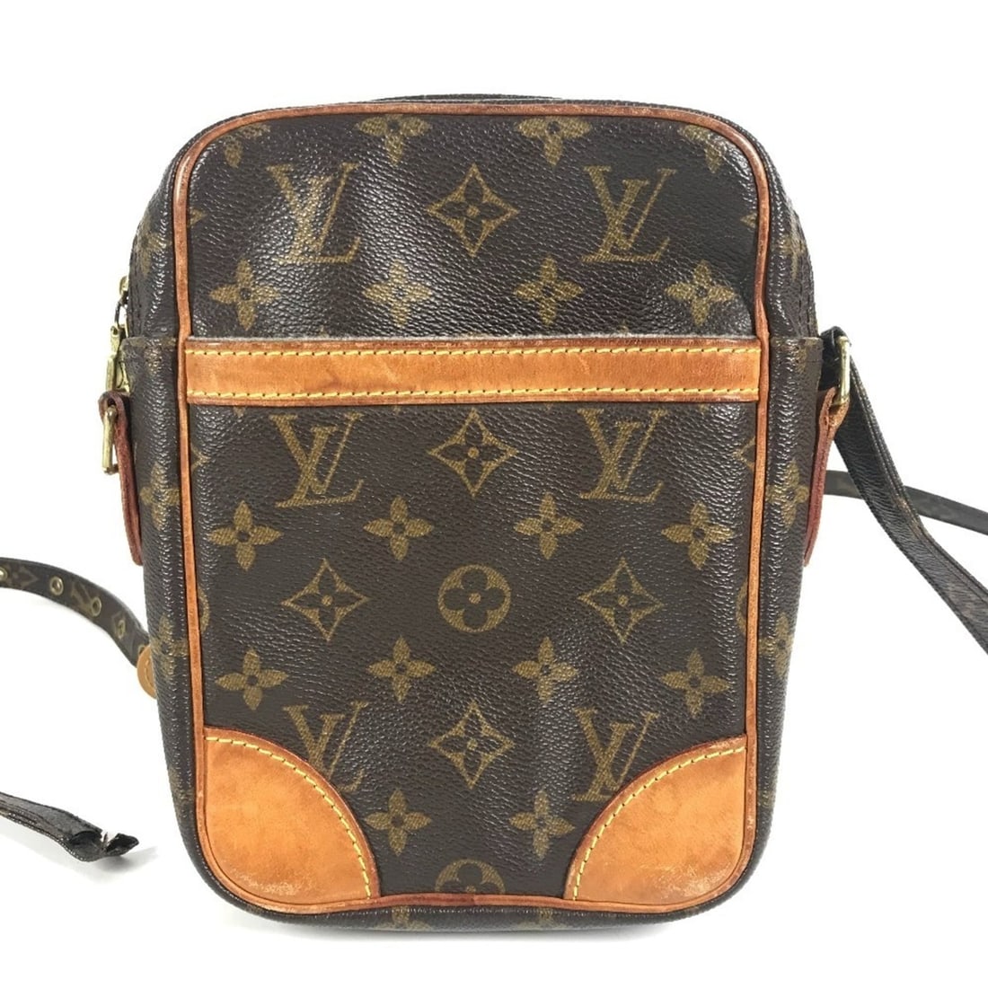 LOUIS VUITTON M45266 Monogram Danube Shoulder Bag/Pouch/Shoulder Bag, Canvas, Men's/Women's, Brown (1 of 18)