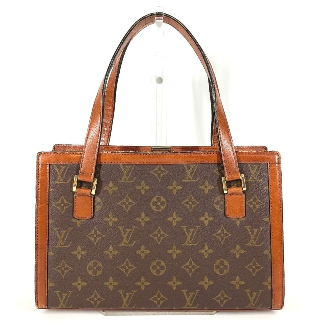 LOUIS VUITTON Louis Vuitton Unknown Monogram Vintage Sac Bavolet Clasp Bag Shoulder Handbag Canvas (1 of 17)
