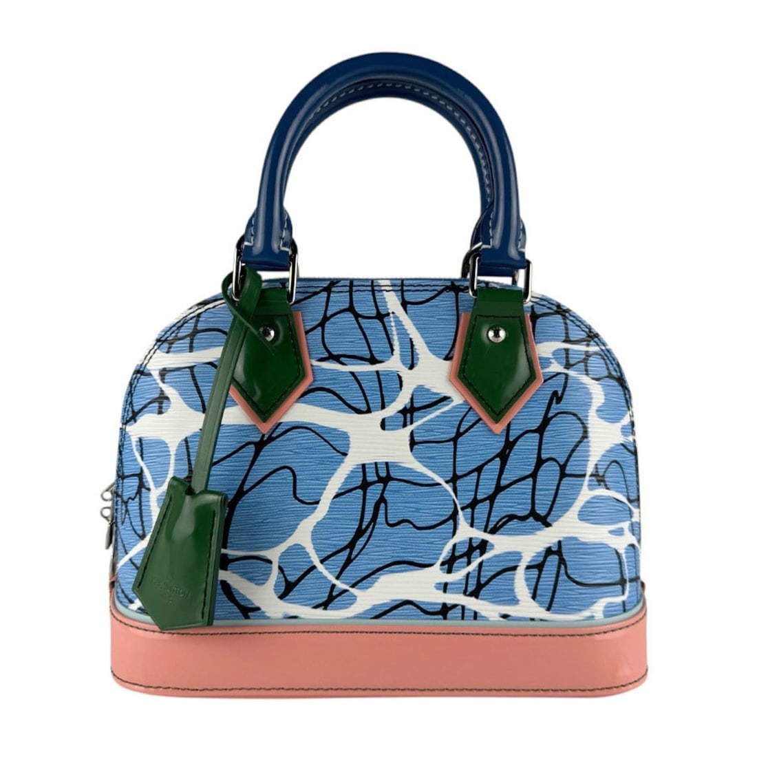 Louis Vuitton LOUIS VUITTON Handbag Shoulder Bag Aqua Pattern Epi Alma BB Leather Multicolor Women's: --- Catalog ---Category: SizeSize (HxWxD): 18cm x 24cm x 12cm / 7.08'' x 9.44'' x 4.72''Category: DesignType: Handbag, Shoulder bagColor: Multi-colorGender: WomenMaterial: Epi leather Category: Genera