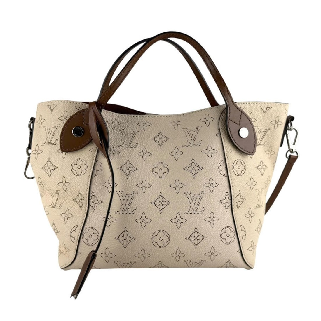Louis Vuitton LOUIS VUITTON Handbag Shoulder Bag Monogram Mahina Hina PM Blume Women's M55551 z10029: --- Catalog ---Category: SizeSize (HxWxD): 20cm x 23cm x 13cm / 7.87'' x 9.05'' x 5.11''Category: DesignType: Handbag, Shoulder bagColor: BeigeGender: WomenMaterial: Mahina leather Category: GeneralMP