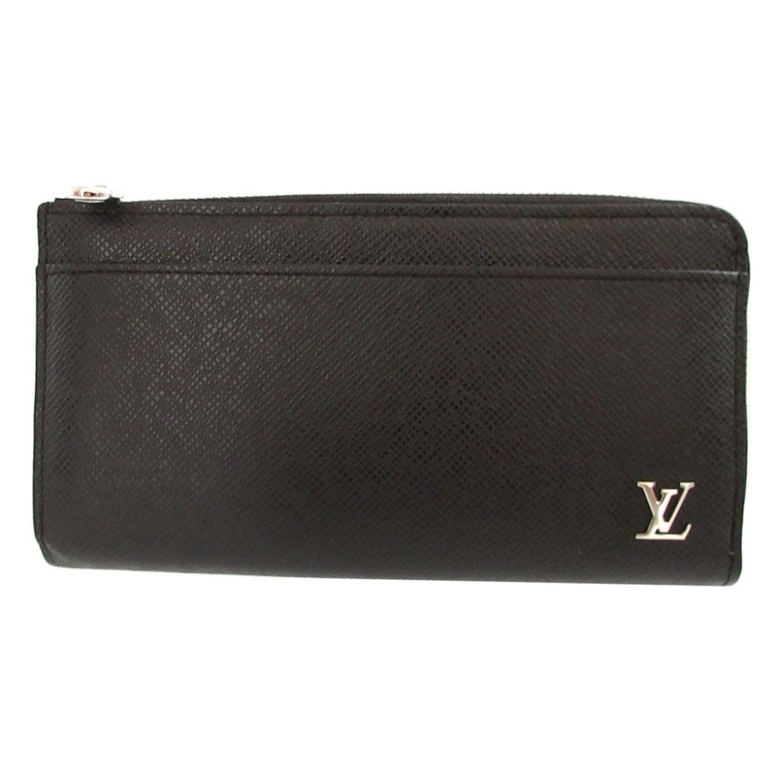 Louis Vuitton M69409 Taiga Zippy Dragonne IC Chip Black L-shaped Zipper Long Wallet 0576 LOUIS (1 of 14)