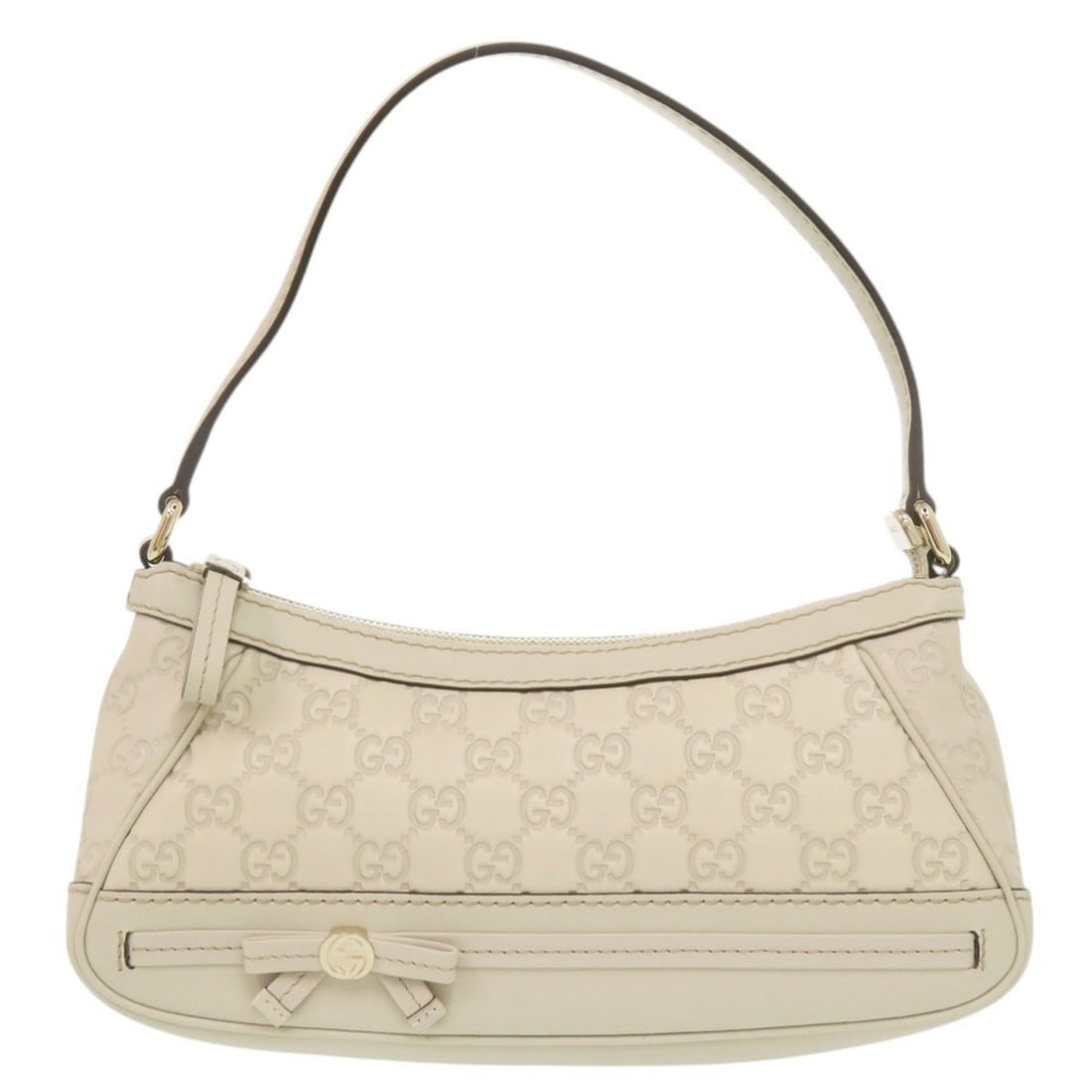 Gucci Guccissima 269893 Leather White Shoulder Bag 1704GUCCI: --- Catalog ---Category: SizeSize (HxWxD): 13cm x 28cm x 8cm / 5.11'' x 11.02'' x 3.14''Category: DesignType: Shoulder bagColor: WhiteGender: WomenMaterial: Leather Category: GeneralMPN: 269893Brand: