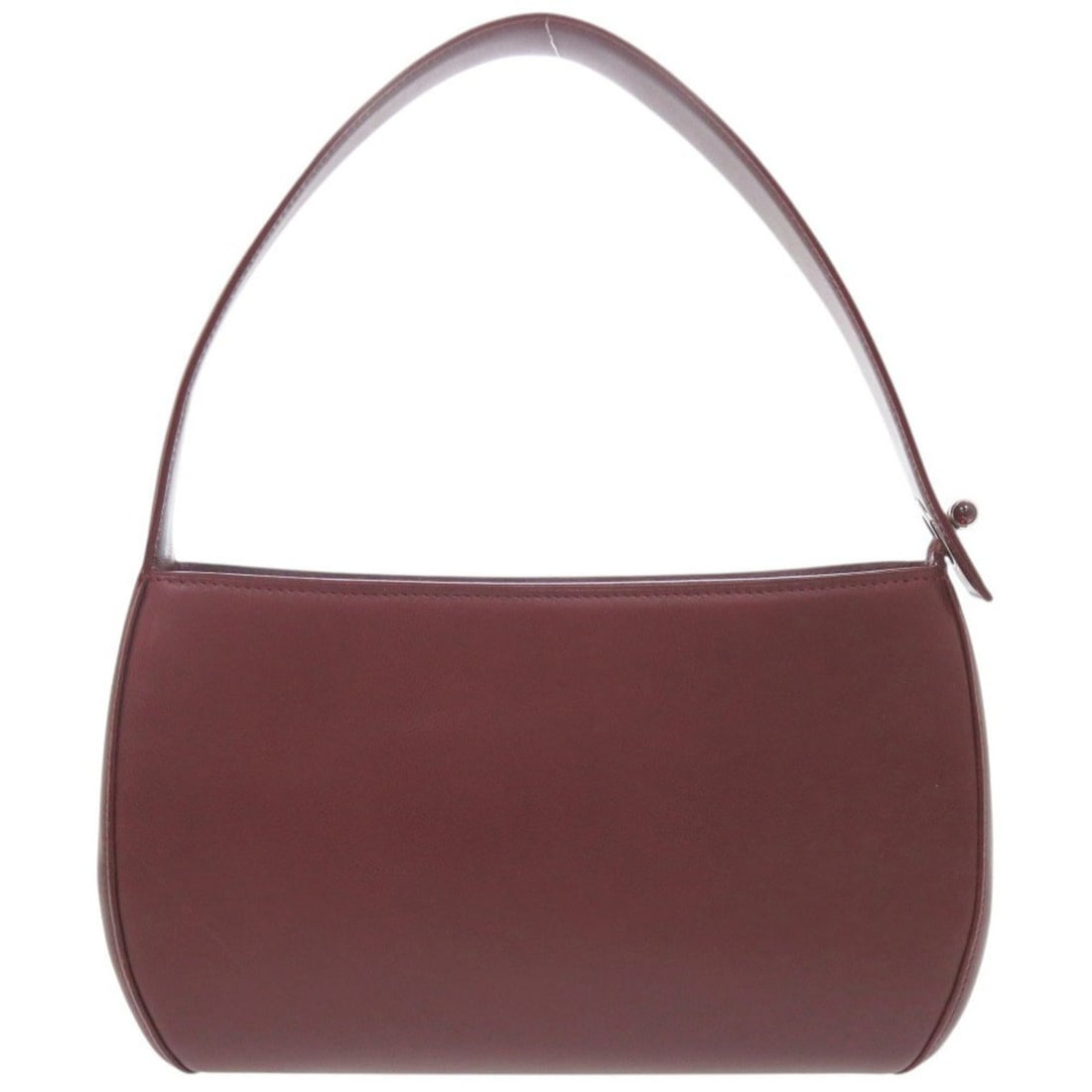 Cartier Cabochon Leather Bordeaux Handbag 0391CARTIER: --- Catalog ---Category: SizeSize (HxWxD): 15cm x 23cm x 6.5cm / 5.9'' x 9.05'' x 2.55''Category: DesignType: HandbagColor: BordeauxGender: WomenMaterial: Leather Category: GeneralBrand: