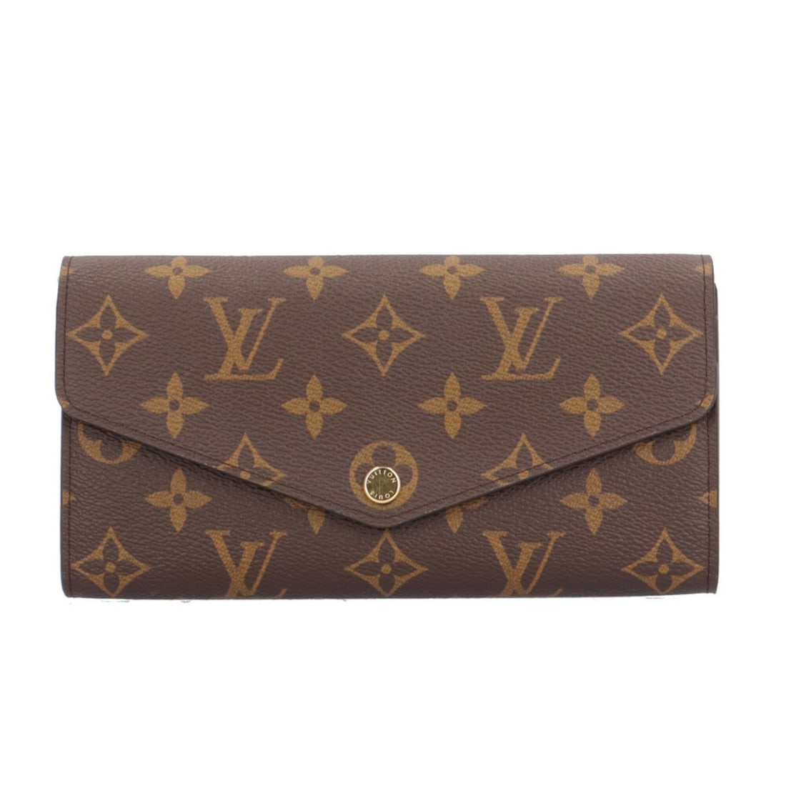 Louis Vuitton Portefeuille Sarah Monogram Long Wallet, Canvas M60531, Men's and Women's, LOUIS: --- Catalog ---Category: SizeSize (HxWxD): 10cm x 19cm x 3cm / 3.93'' x 7.48'' x 1.18''Category: DesignType: Long wallet (bi-fold)Color: BrownGender: Men,WomenMaterial: Monogram , Canvas Category: