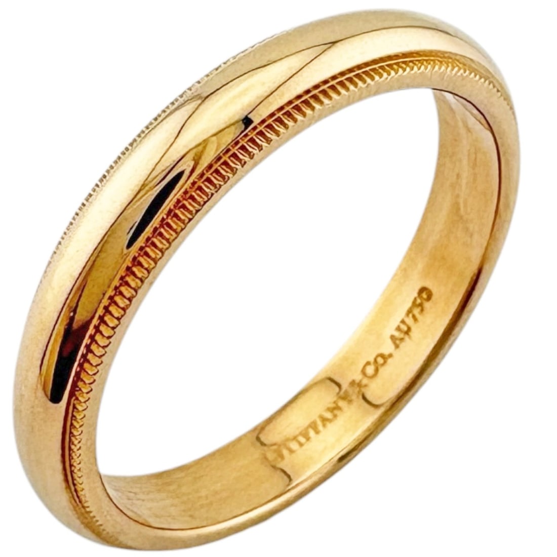 Tiffany & Co. Milgrain Ring, 18K Pink Gold, Men's Ring.: --- Catalog ---Category: SizeJP Size: 22US Size: 10.5Category: DesignType: Band ringGender: MenMaterial: Pink gold (18K)Category: GeneralBrand: TiffanyCountry of Origin: USA--- Item List ---Section: