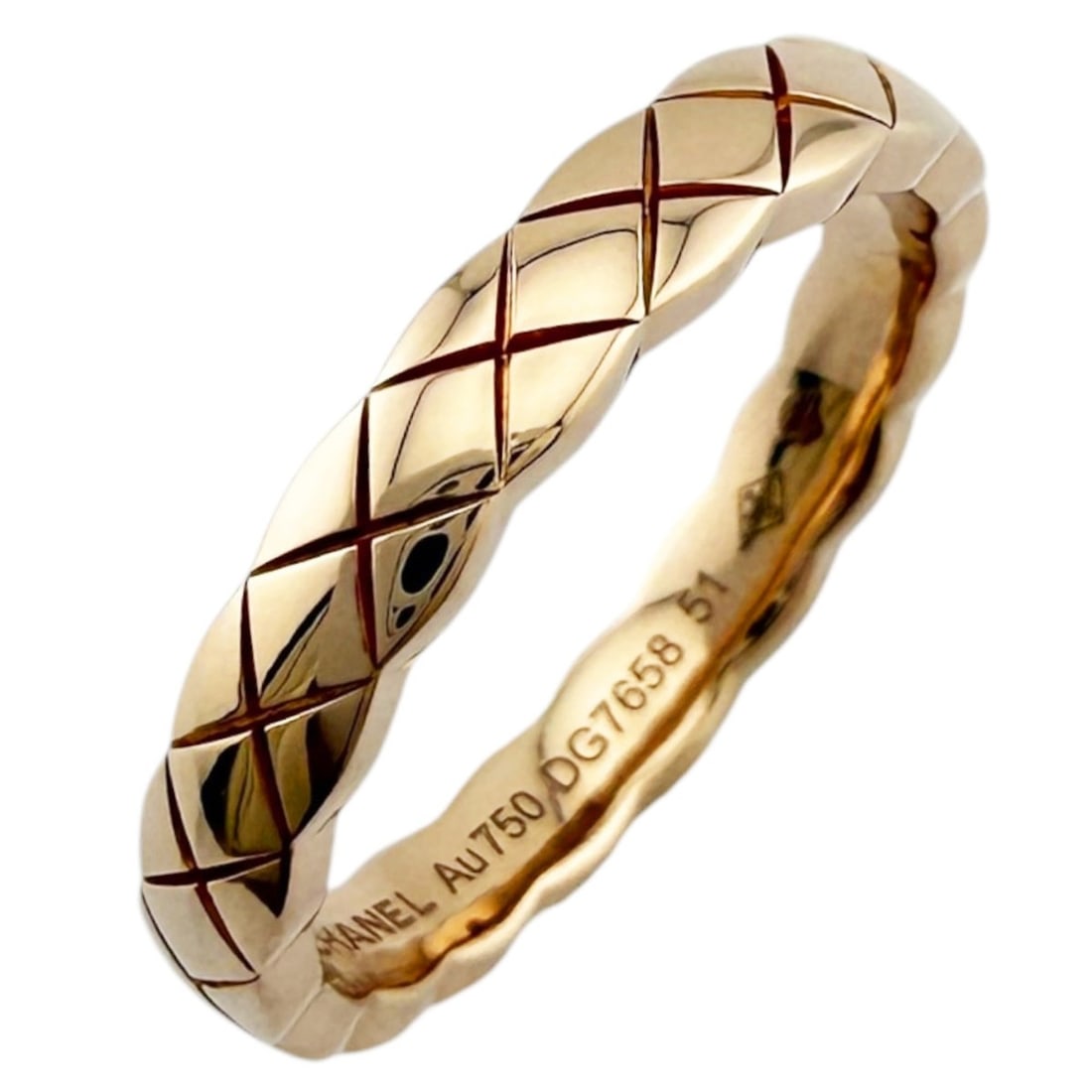 Chanel Coco Crush Ring, 18K Pink Gold, Women's CHANEL: --- Catalog ---Category: SizeJP Size: 10.5US Size: 5.5Category: DesignType: Band ringGender: WomenMaterial: Pink gold (18K)Category: GeneralBrand: ChanelCountry of Origin: France--- Item List