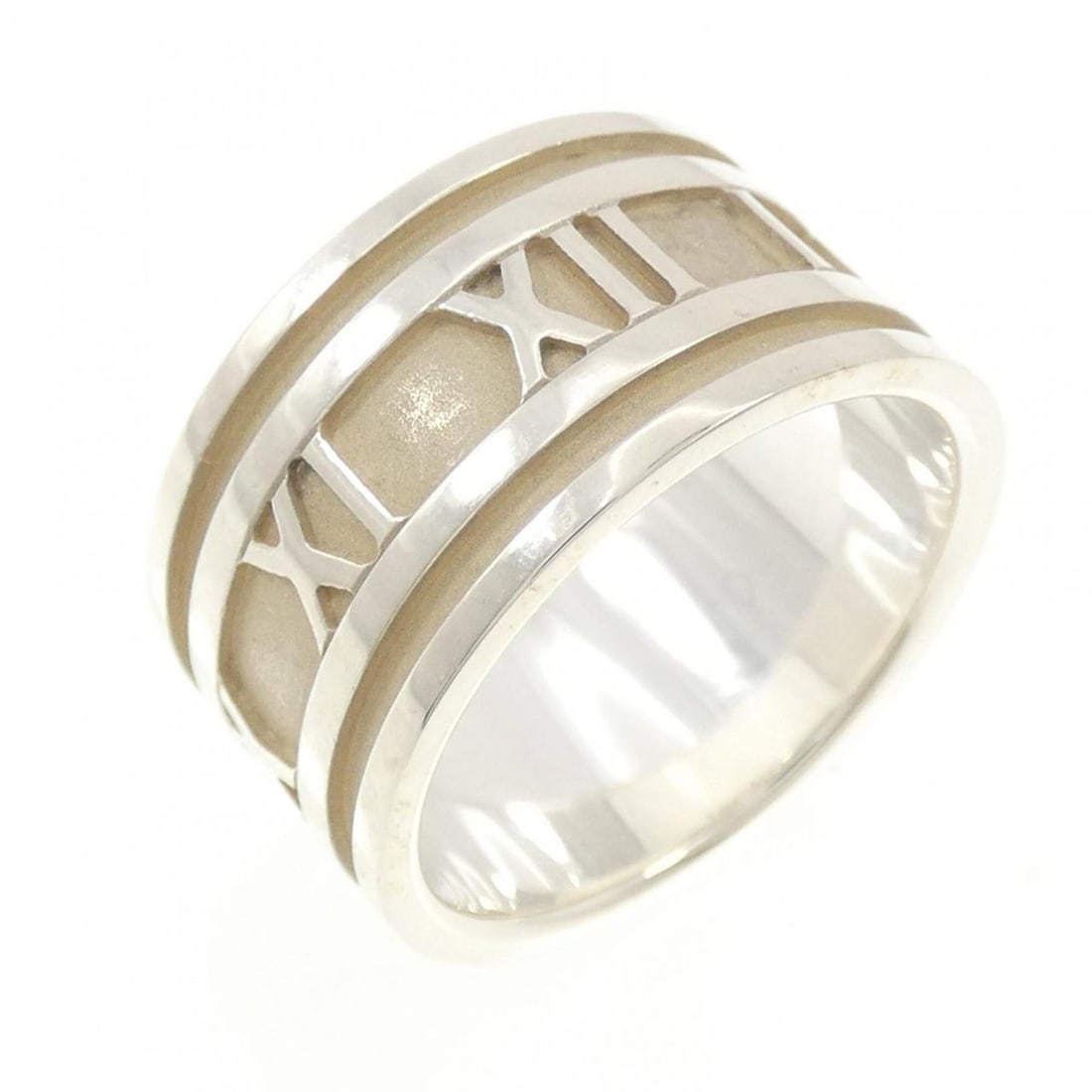 Tiffany Atlas Ring: --- Catalog ---Category: SizeJP Size: 19.5US Size: 9.5Category: DesignType: Band ringColor: SilverGender: Women,MenMaterial: Silver 925Category: GeneralBrand: Tiffany--- Item List ---Section: