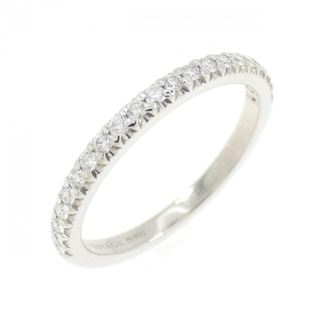 Tiffany & Co. Soleste Half Circle Ring: --- Catalog ---Category: SizeJP Size: 10.0US Size: 5.5Category: DesignType: Band ringStone: DiamondGender: WomenMaterial: Platinum 950Category: GeneralMPN: 60004106Brand: Tiffany--- Item List