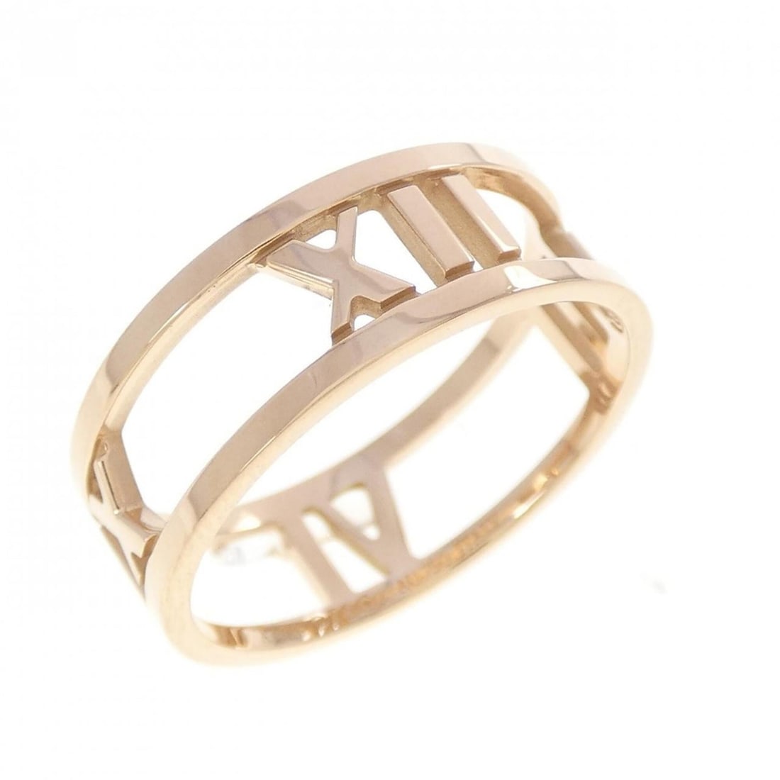 Tiffany Atlas Open Ring: --- Catalog ---Category: SizeJP Size: 18.0US Size: 9Category: DesignType: Band ringGender: WomenMaterial: Pink gold (18K)Category: GeneralBrand: Tiffany--- Item List ---Section: ConditionRanking: Rank