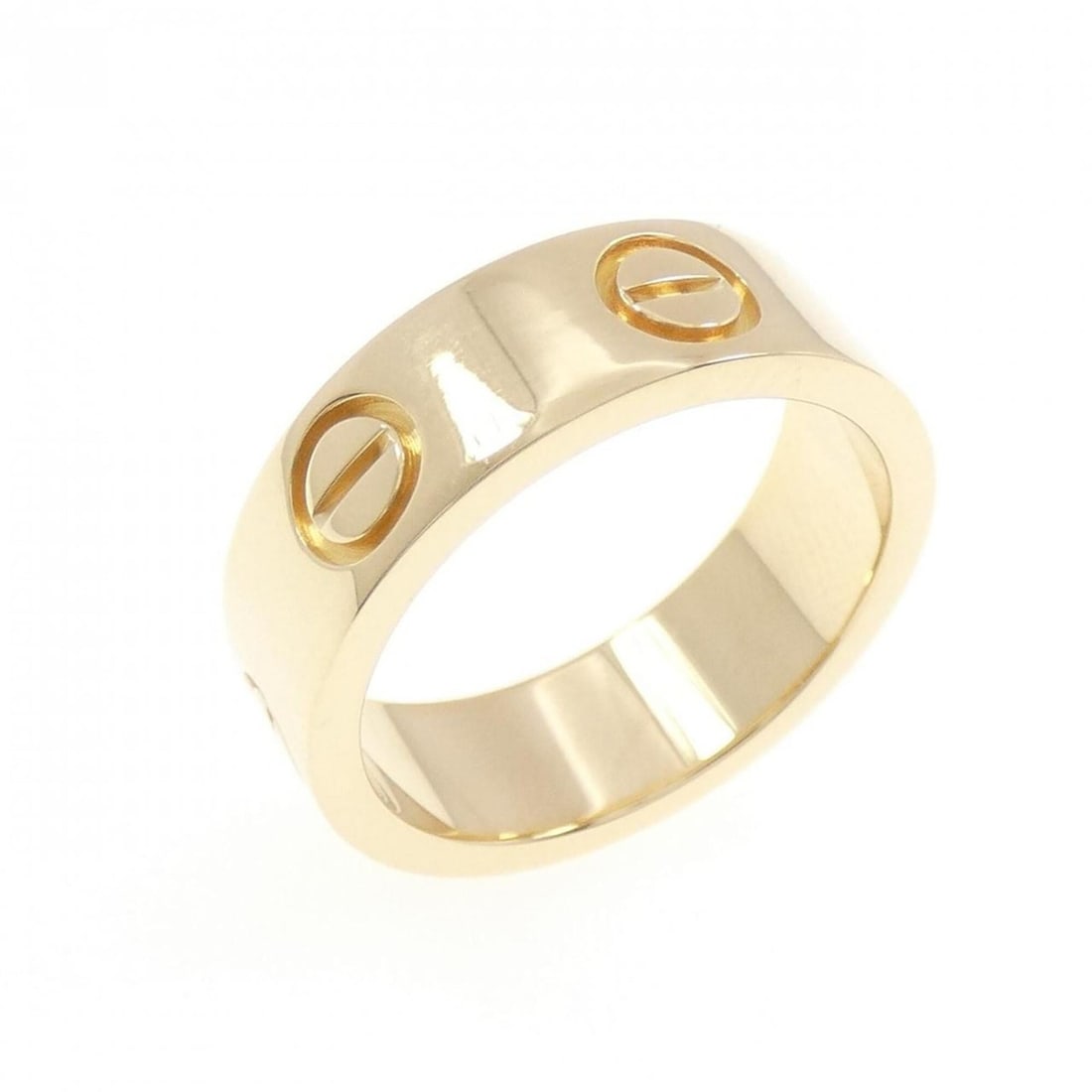 Cartier Love Ring: --- Catalog ---Category: SizeUS Size: 5Brand Size: 49Category: DesignType: Band ringGender: WomenMaterial: Yellow gold (18K)Category: GeneralBrand: Cartier--- Item List ---Section: ConditionRanking: