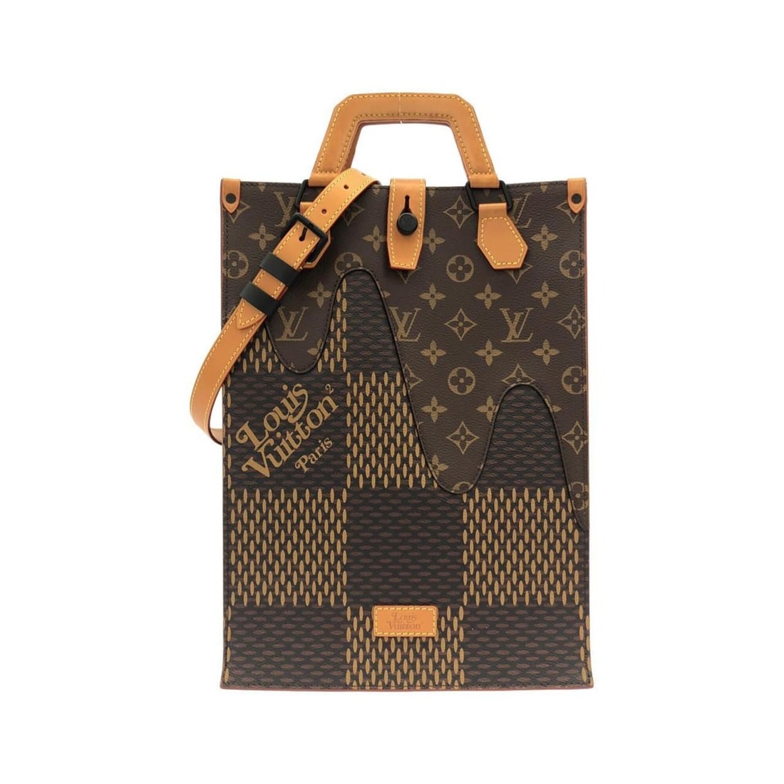 Louis Vuitton Damier Giant (LV Squared) Mini Tote N40355 Handbag: --- Catalog ---Category: SizeWeight: 950g / 2.09lb.Size (HxWxD): 35cm x 25.5cm x 15cm / 13.77'' x 10.03'' x 5.9''Strap Length: 96cm - 104cm / 37.79'' - 40.94''Handle Length: 26cm / 10.23''Category: