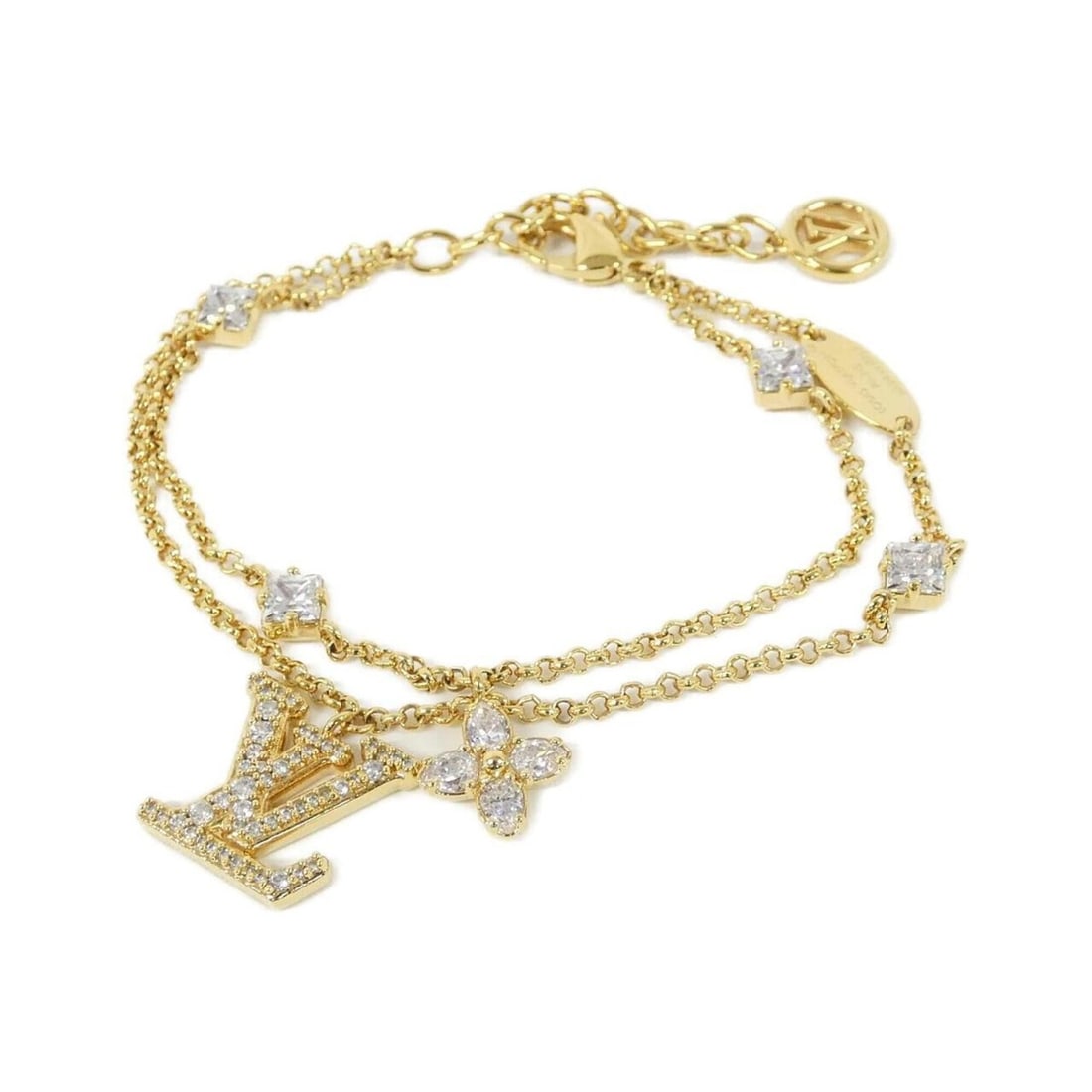 Louis Vuitton Lady LV Bracelet M1582A: --- Catalog ---Category: SizeLength: 16cm - 20cm / 6.29'' - 7.87''Category: DesignType: Charm braceletColor: GoldGender: WomenCategory: GeneralMPN: M1582ABrand: Louis Vuitton--- Item List ---Section:
