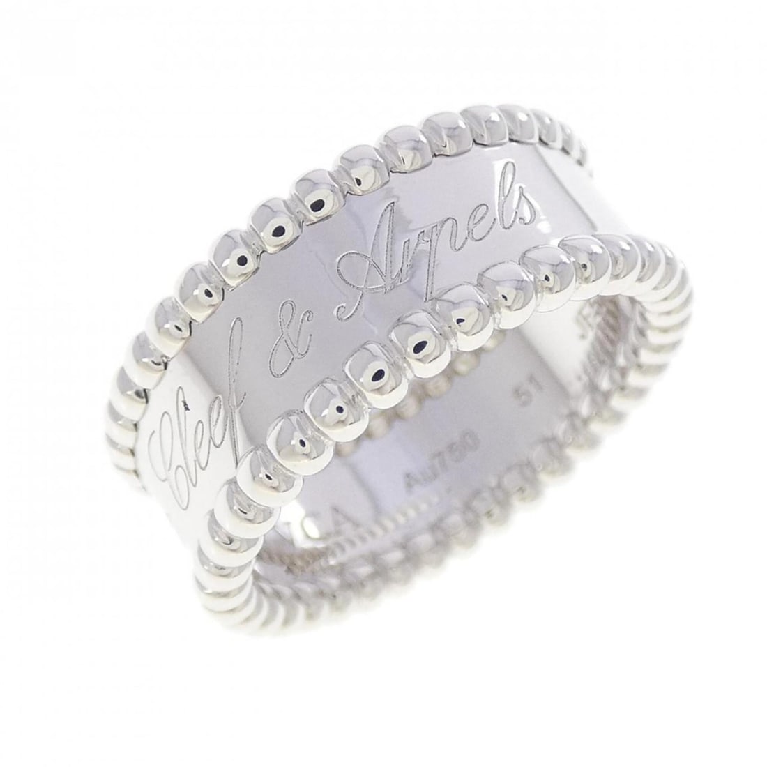 Van Cleef & Arpels Perlee Signature Ring: --- Catalog ---Category: SizeUS Size: 6Brand Size: 51Category: DesignType: Band ringColor: White goldGender: WomenMaterial: White gold (18K)Category: GeneralMPN: VCARN32300Brand: Van Cleef & Arpels---