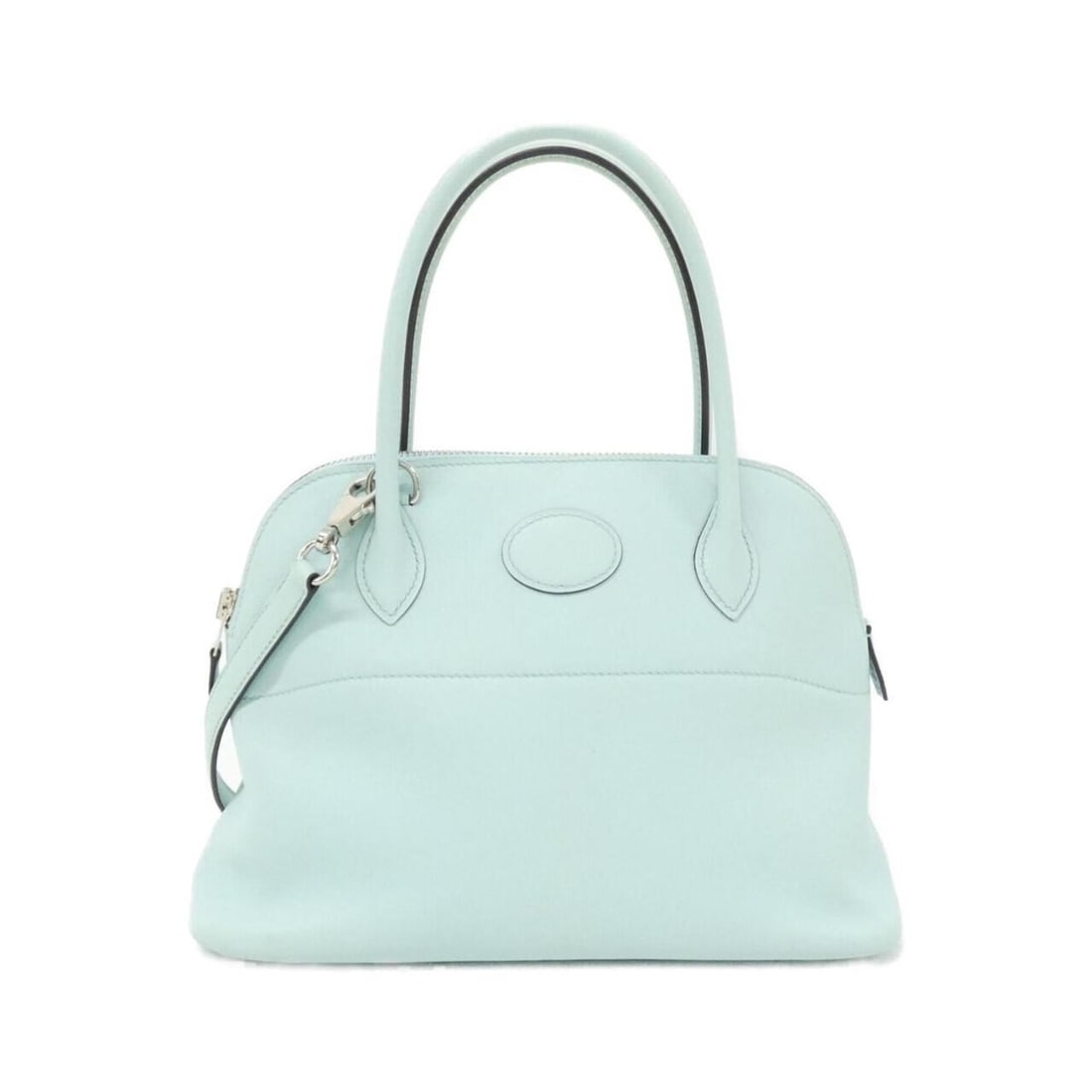 Hermes Bolide 27cm 047653CK Handbag: --- Catalog ---Category: SizeSize (HxWxD): 19cm x 27cm x 10cm / 7.48'' x 10.62'' x 3.93''Category: DesignType: HandbagColor: Blue ZephyrGender: WomenMaterial: Swift leather Category: GeneralMPN: