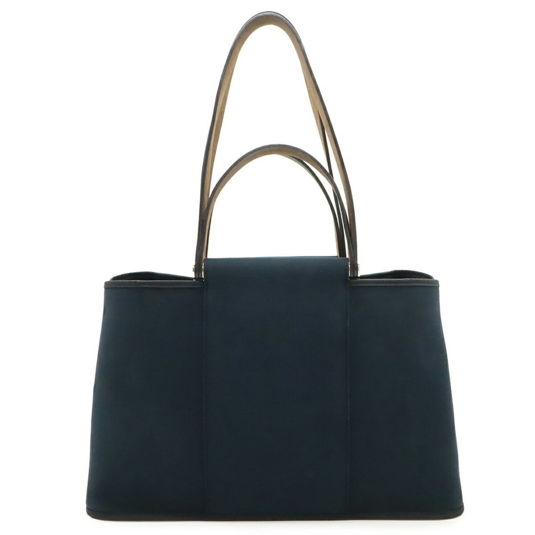 HERMES Cabas Elan PM Tote Bag, Handbag, Shoulder Toile Officier Leather, Black, ?N Stamp (1 of 12)