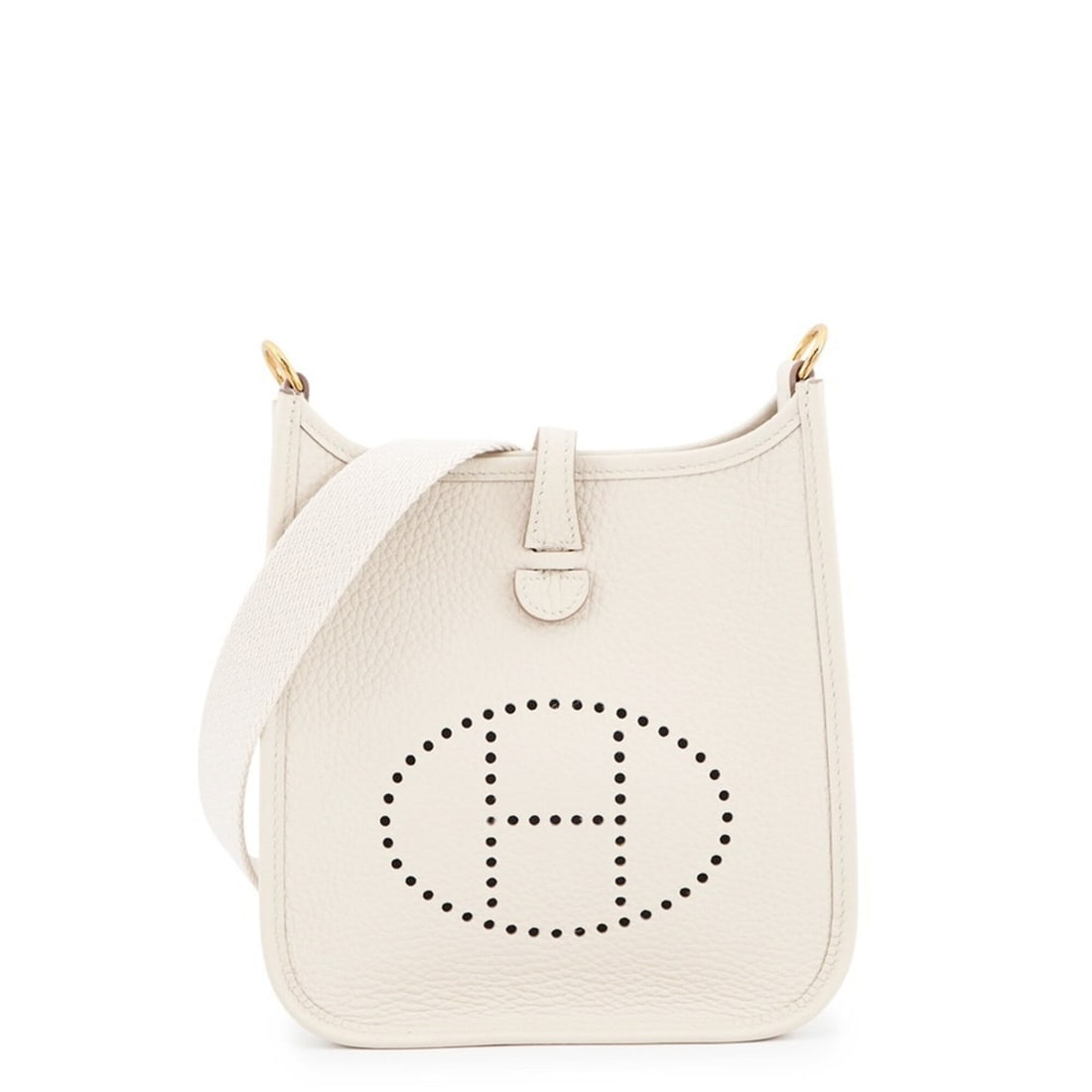 Hermes Evelyne TPM 111cm Amazon Beton Taurillon Clemence W stamp handbag women's HERMES: --- Catalog ---Category: SizeSize (HxWxD): 19cm x 16cm x 5.5cm / 7.48'' x 6.29'' x 2.16''Category: DesignType: HandbagGender: WomenMaterial: Taurillon clemence leather Hardware Color: GoldCategory: Ge