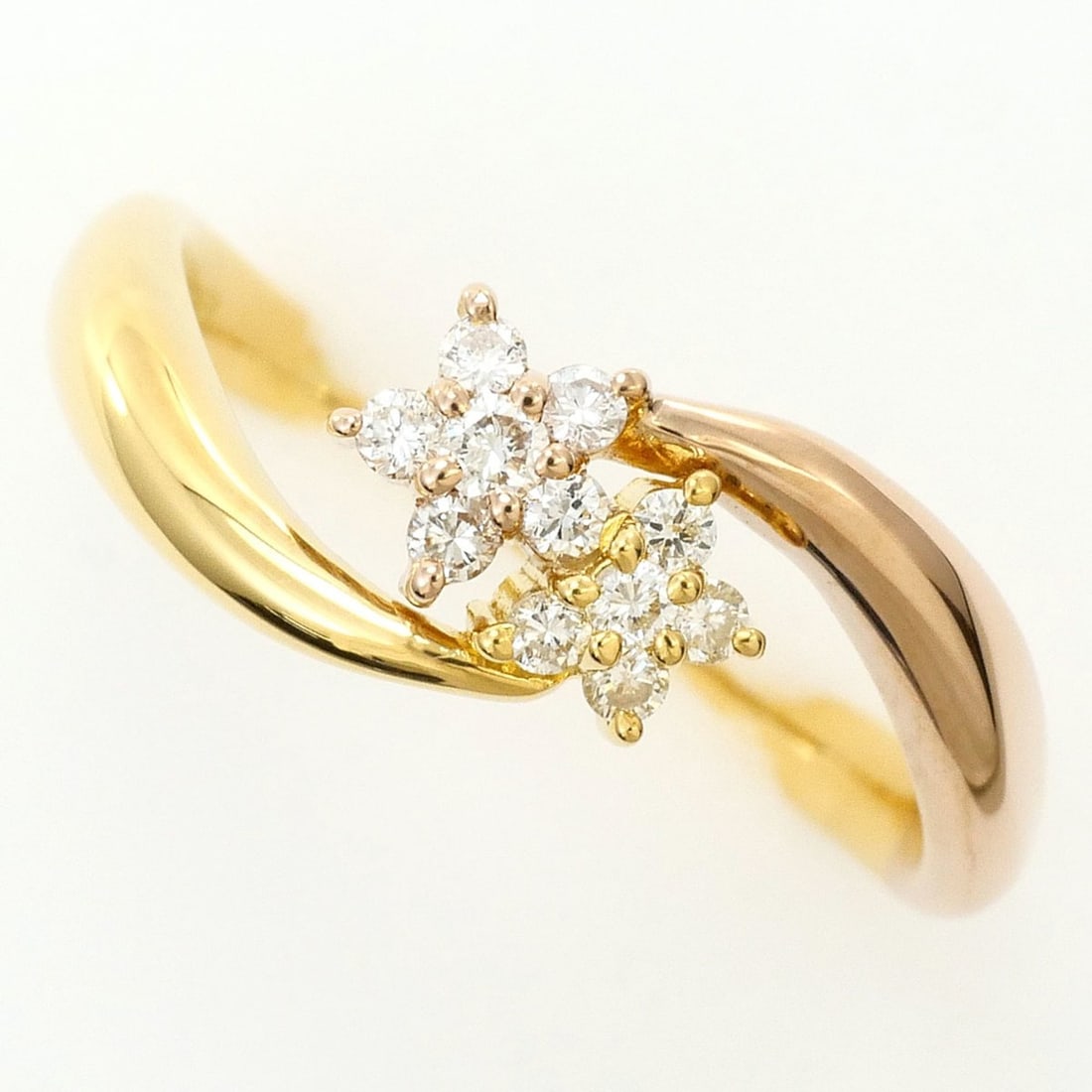 18K (18-karat) yellow gold ring with a 0.15 ct diamond, includes certificate of authenticity, total (1 of 16)