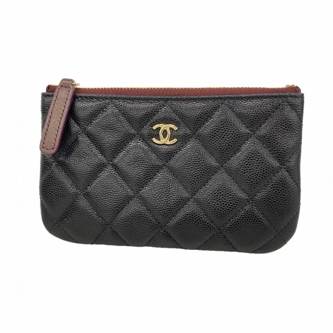 Chanel Matelassé Caviar Leather Wallet/Coin Case, Black, Women's: --- Catalog ---Category: SizeSize (HxWxD): 8.5cm x 14cm x 1cm / 3.34'' x 5.51'' x 0.39''Category: DesignType: Coin purse/coin caseColor: BlackGender: WomenMaterial: Grained Calfskin Category: GeneralB