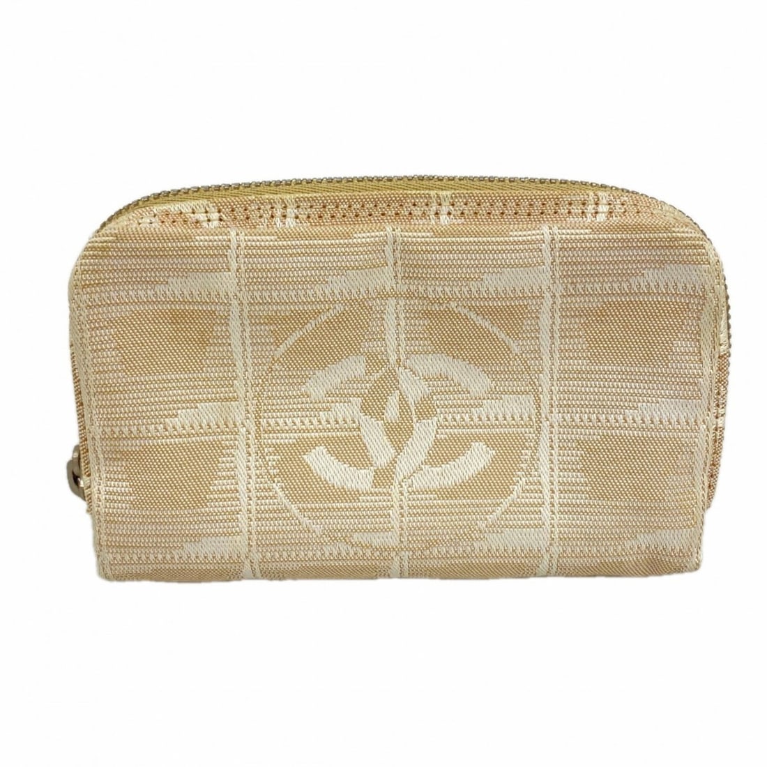Chanel New Travel Nylon Wallet/Coin Case, Beige, Women's: --- Catalog ---Category: SizeSize (HxWxD): 8cm x 11.5cm x 2.5cm / 3.14'' x 4.52'' x 0.98''Category: DesignType: Coin purse/coin caseColor: BeigeGender: WomenMaterial: Nylon Category: GeneralBrand: Cha