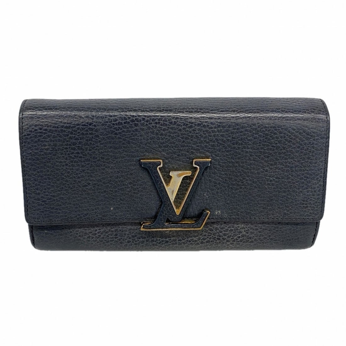 Louis Vuitton Long Wallet, Taurillon Leather, Portefeuille Capucines, M61248, Noir (Women's): --- Catalog ---Category: SizeSize (HxWxD): 10.5cm x 20cm x 2cm / 4.13'' x 7.87'' x 0.78''Category: DesignType: Long wallet (bi-fold)Color: NoirGender: WomenCategory: GeneralMPN: M61248Brand: Louis Vui