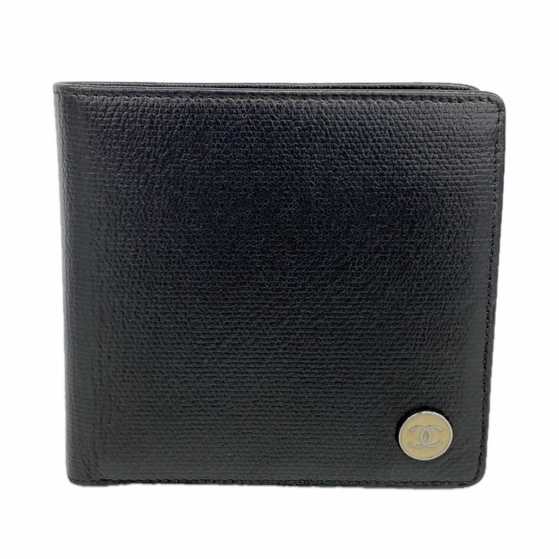 Chanel Coco Button Leather Wallet, Black, Women's: --- Catalog ---Category: SizeSize (HxWxD): 10.5cm x 11cm x 2cm / 4.13'' x 4.33'' x 0.78''Category: DesignType: Wallet (bi-fold)Color: BlackGender: WomenMaterial: Leather Category: GeneralBrand: Chanel