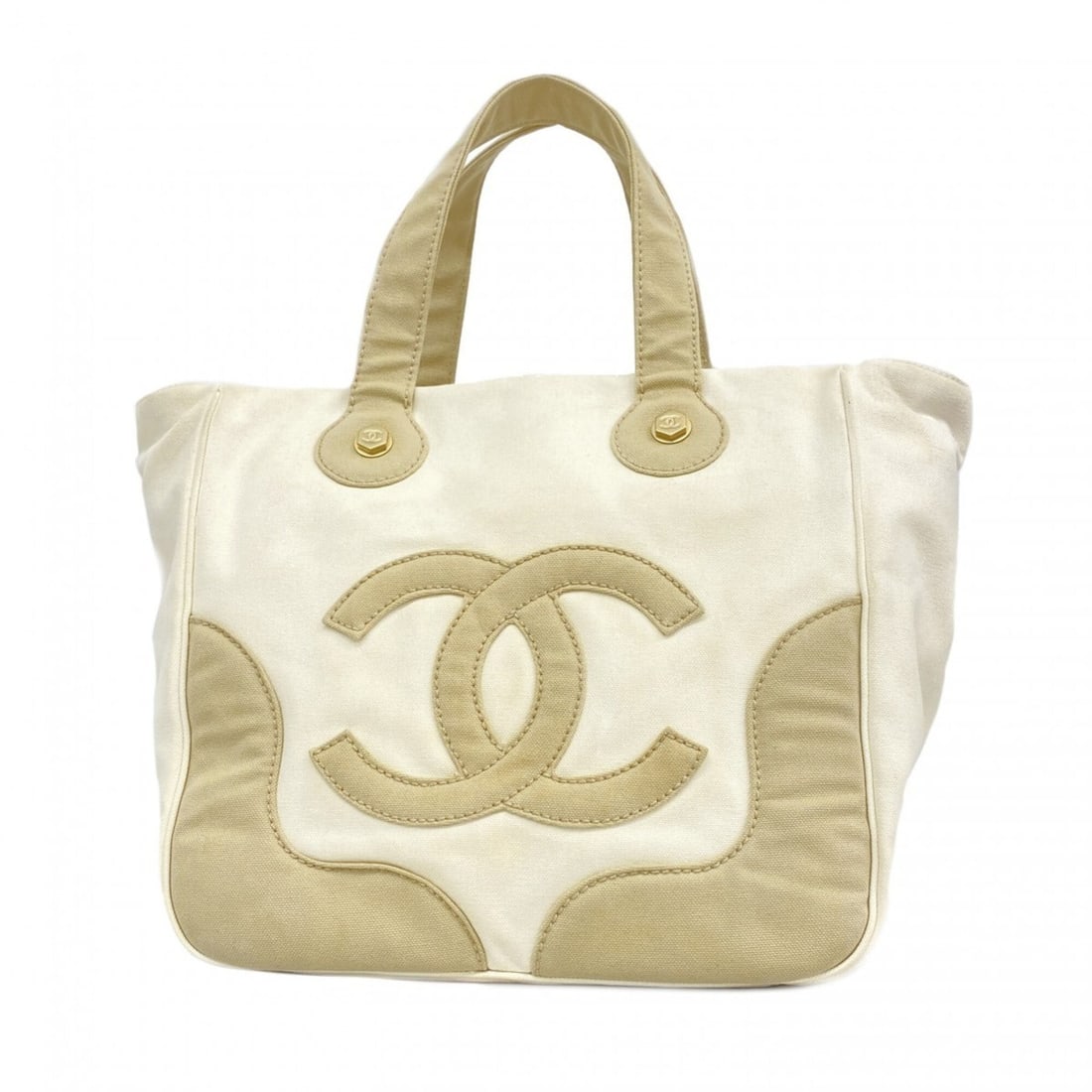 Chanel Marshmallow Canvas Tote Bag, White, Women's: --- Catalog ---Category: SizeSize (HxWxD): 28cm x 29cm x 14.5cm / 11.02'' x 11.41'' x 5.7''Category: DesignType: Tote bagColor: WhiteGender: WomenMaterial: Canvas Hardware Color: GoldCategory: General