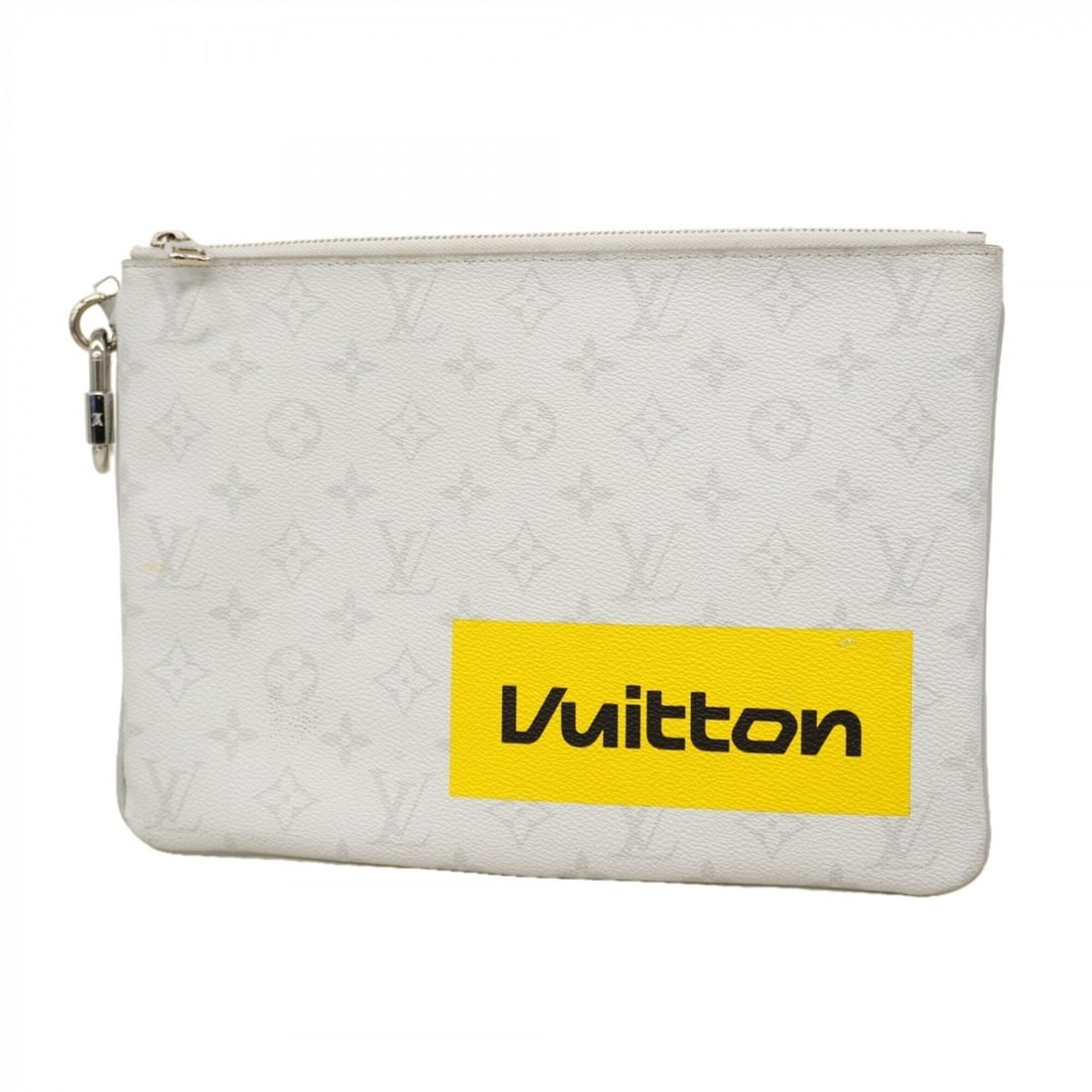 Louis Vuitton Monogram Story Zipped Bag/Pouch GM M68310 Clutch Bag, Gray/Yellow, Men's: --- Catalog ---Category: SizeSize (HxWxD): 20cm x 28cm x 1.5cm / 7.87'' x 11.02'' x 0.59''Category: DesignType: Clutch bagColor: Gray, YellowGender: MenCategory: GeneralMPN: M68310Brand: Louis Vuitton