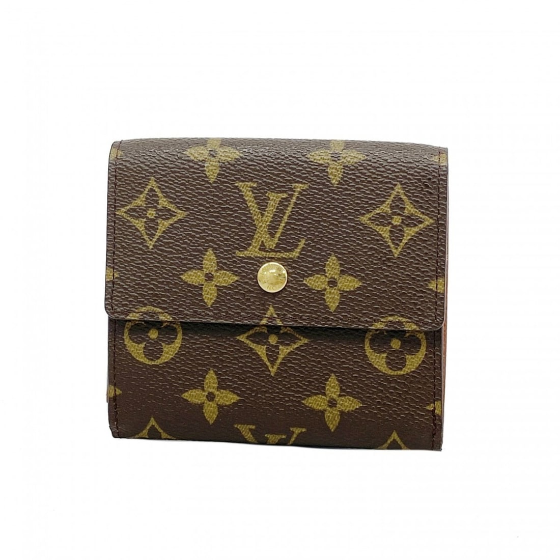 Louis Vuitton Tri-fold Wallet Monogram Portemonnaie Billet Carte Credit M61652 Brown Women's (1 of 9)