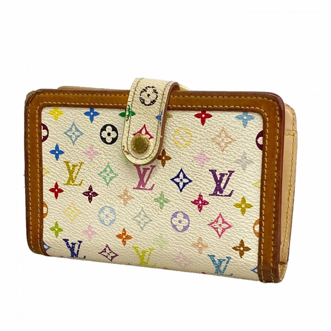 Louis Vuitton Monogram Multicolor Portemonnaie Viennois Wallet M92987 Blanc (Women's): --- Catalog ---Category: SizeSize (HxWxD): 9cm x 13.5cm x 2cm / 3.54'' x 5.31'' x 0.78''Category: DesignType: Wallet (bi-fold)Color: BlancGender: WomenCategory: GeneralMPN: M92987Brand: Louis